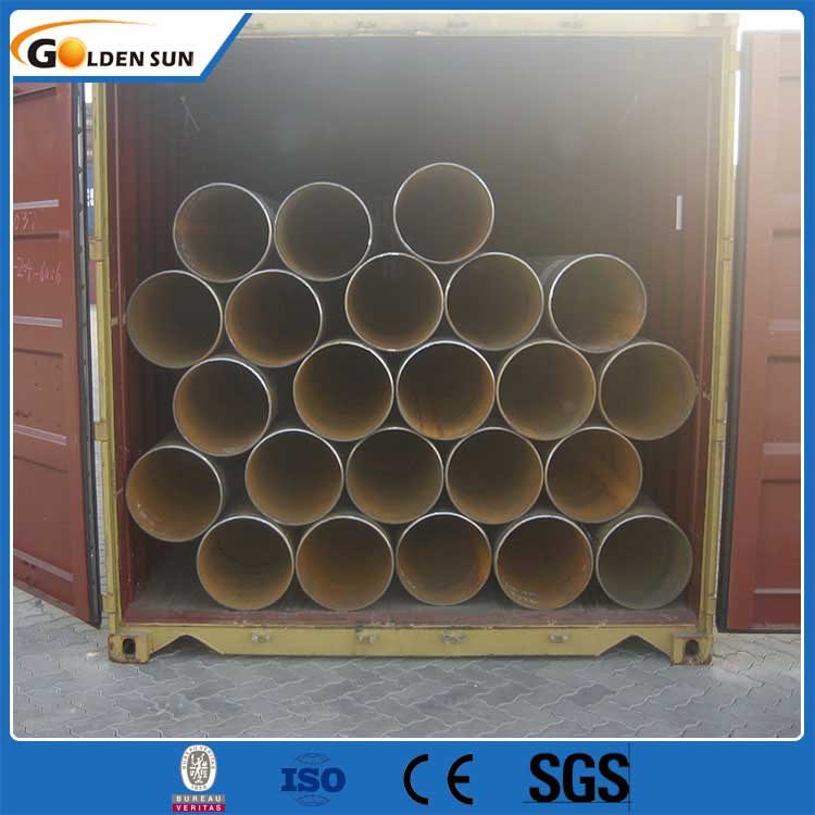 Stor diameter 3PE-belagd SSAW stålrör / spiralsvetsat stålrör