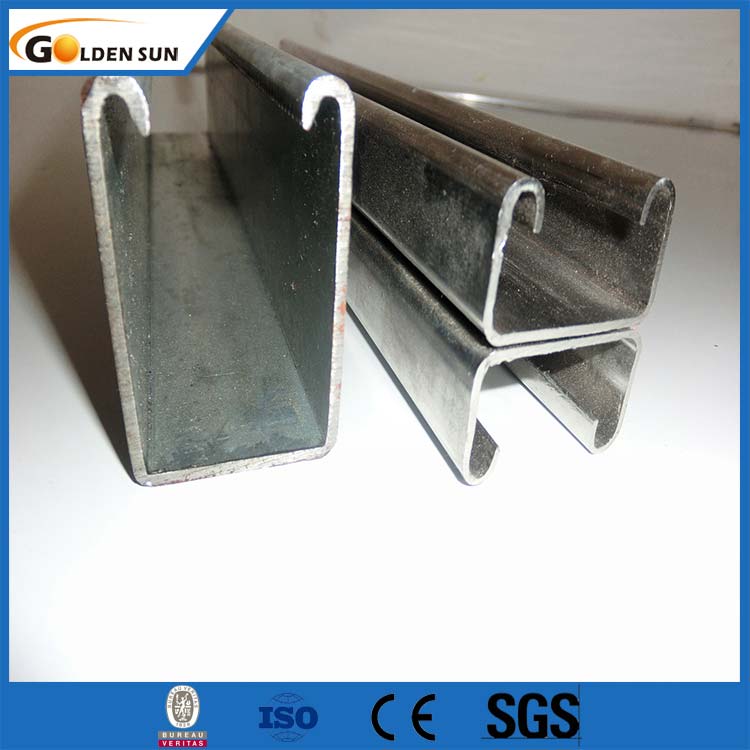 Calvanized C Steel Profile c channel constructionis project industriae